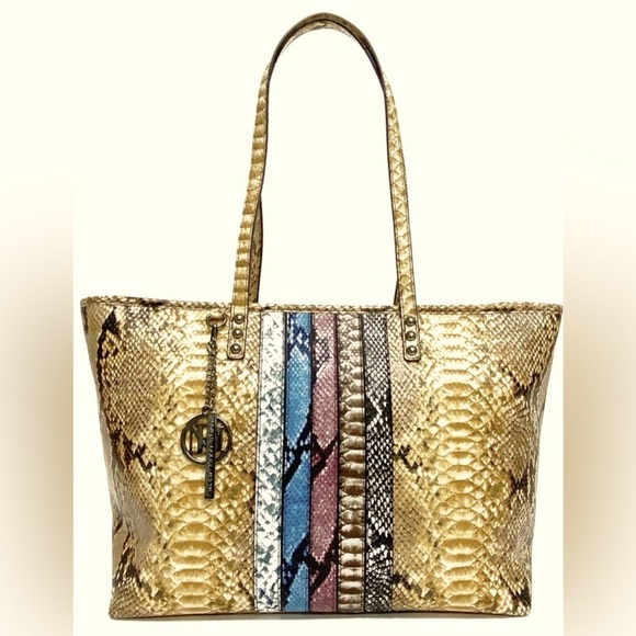 NWT Badgley Mischka Large Tote Bag (Mustard)‎ - Picture 1 of 8